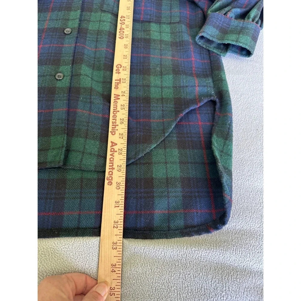 Savannah Players Vintage Italian Wool Shirt Jacket Womens Large Plaid Italy - Picture 3 of 6